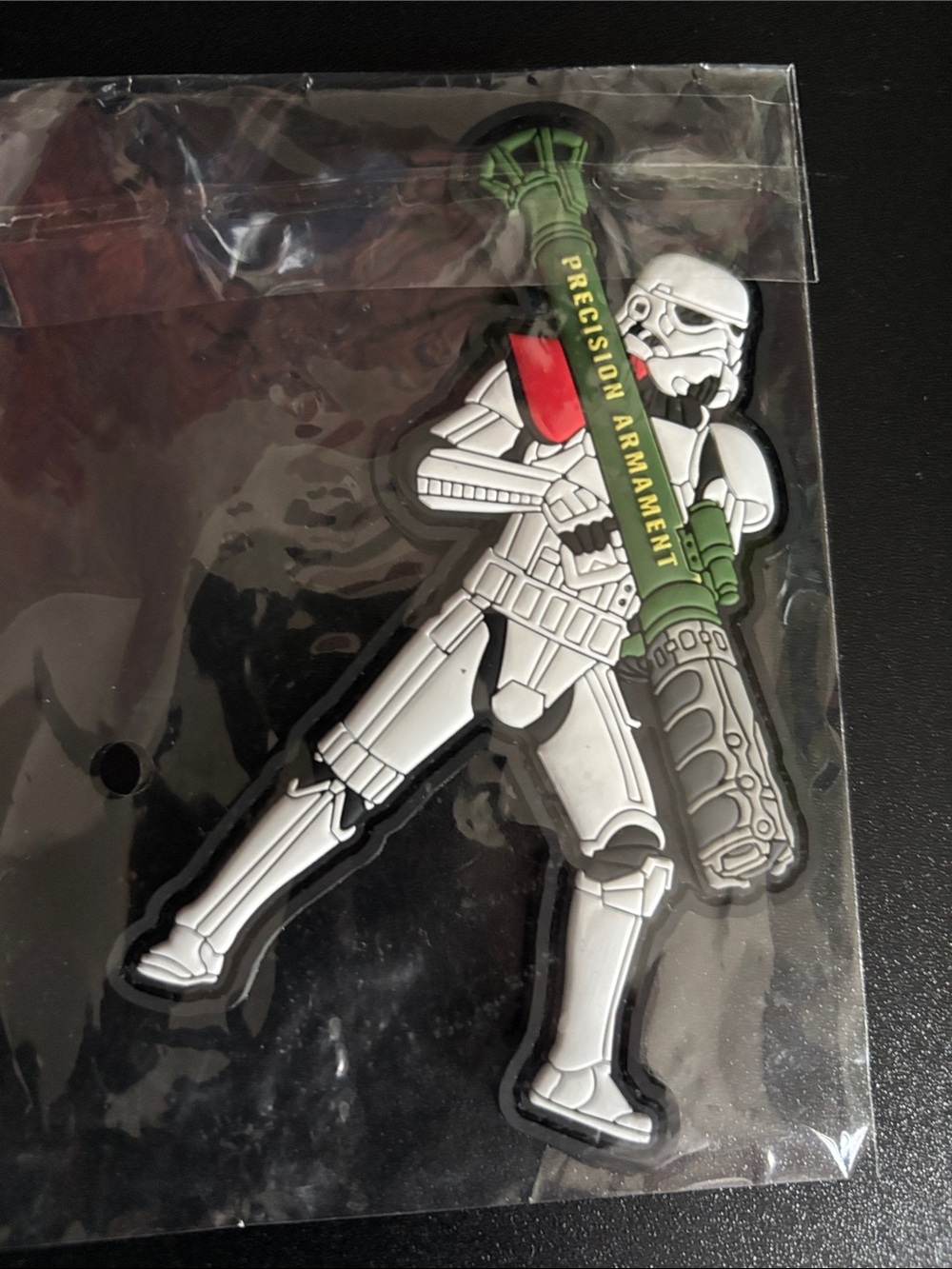 Stormtrooper tactical PVC Patch with Green Rocket Launcher